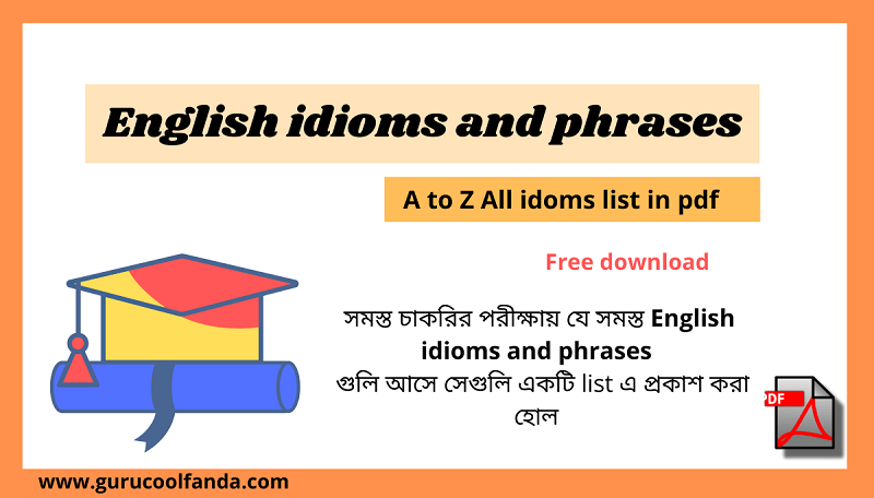 list-of-idioms-and-phrases-english-gurucool