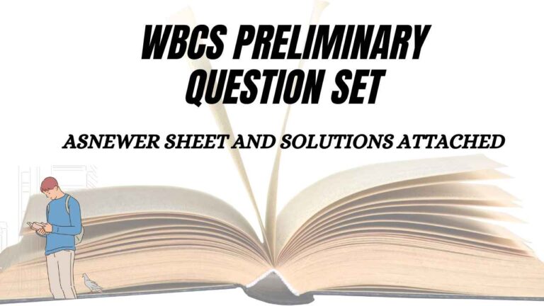 WBCS preliminary Question