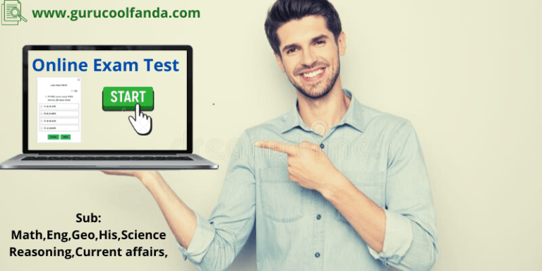 Online exam for competitive examination