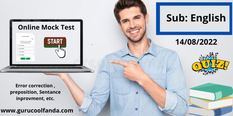 English online test for competitive examination