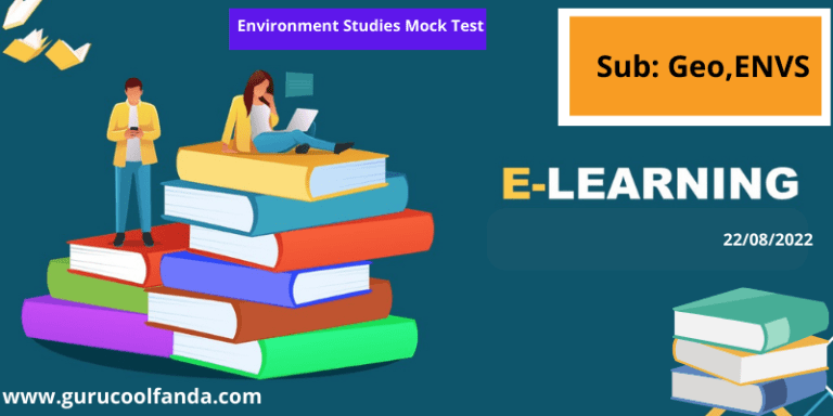 Environment Studies question and answer mock test