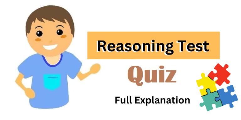 Reasoning test for competitive examination